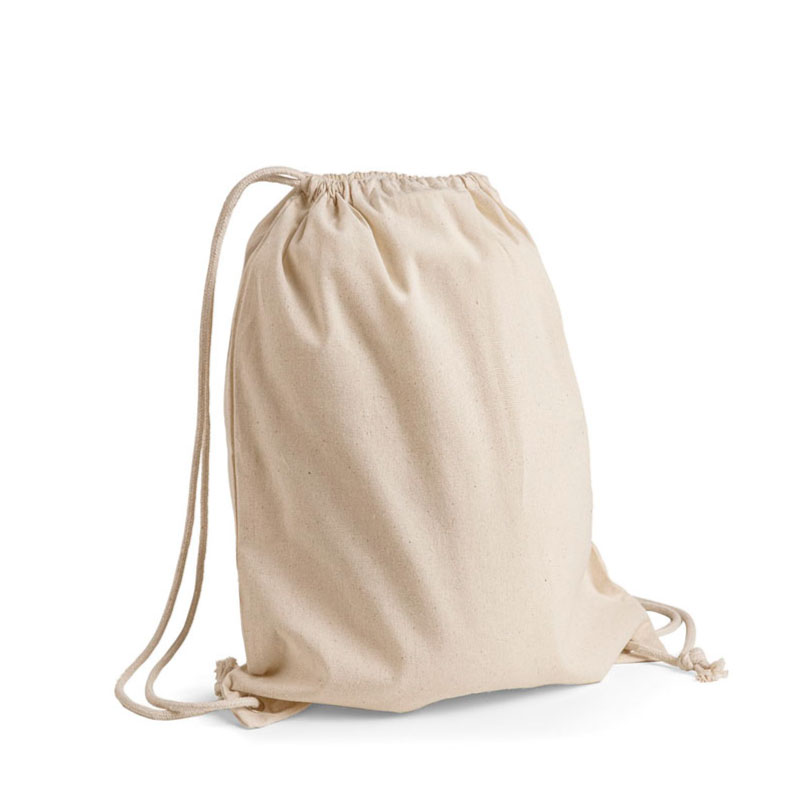 Plecak bawełniany Kwarc – naturalny ecru, 38 × 46 cm