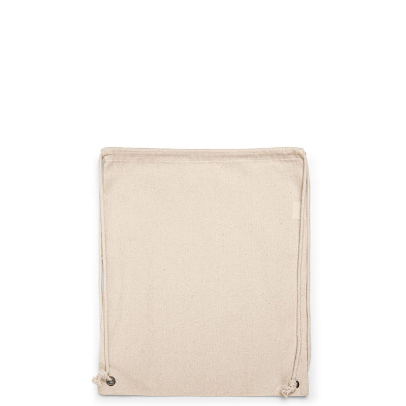 Plecak Kwarc – naturalny Plecak bawełniany Kwarc – naturalny ecru, 38 × 46 cm – detal