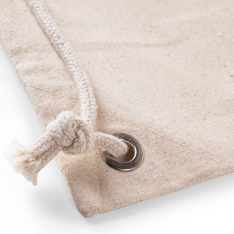 Plecak Kwarc – naturalny Plecak bawełniany Kwarc – naturalny ecru, 38 × 46 cm – detal